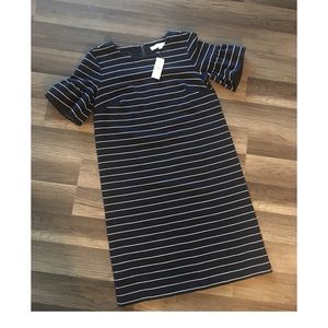 LOFT Dresses - Loft Small dress navy w/ white stripes NWT LOFT Dresses - Loft Small dress navy w/ white stripes NWT